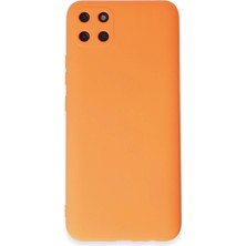 Lims Store Newface Realme C11 Kılıf Nano Içi Kadife Silikon - Turuncu