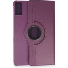 Lims Store Newface Samsung Galaxy T550 Tab A 9.7 Kılıf 360 Tablet Deri Kılıf - Mürdüm