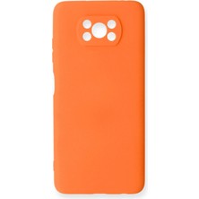 Lims Store Newface Xiaomi Pocophone X3 Kılıf Nano Içi Kadife Silikon - Turuncu