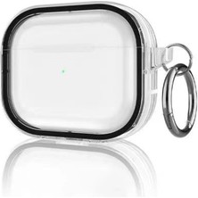 Lims Store Movenchy Airpods Pro 2 (2.nesil) Shiny Şeffaf Kılıf - Siyah