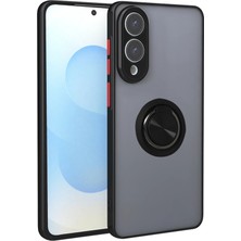 Lims Store Newface Samsung Galaxy S25 Edge Kılıf Montreal Yüzüklü Silikon Kapak - Siyah