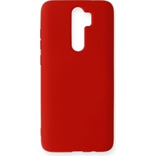Evolvera Xiaomi Redmi Note 8 Pro Kılıf Nano Içi Kadife Silikon - Kırmızı