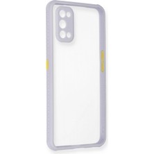 Evolvera Realme 7 Pro Kılıf Miami Şeffaf Silikon - Lila