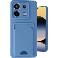 Evolvera Xiaomi Redmi Note 13 Pro 5g Kılıf Kelvin Kartvizitli Silikon - Mavi