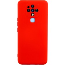 Evolvera Tecno Camon 16 Kılıf Nano Içi Kadife Silikon - Kırmızı