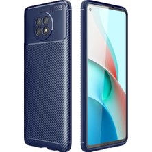 Evolvera Xiaomi Redmi Note 9 5g Kılıf Auto Focus Karbon Kapak - Lacivert