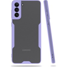 Evolvera Samsung Galaxy S21 Plus Kılıf Platin Silikon - Lila