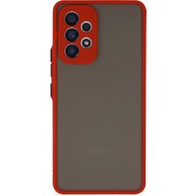 Evolvera Samsung Galaxy A33 5g Kılıf Montreal Silikon Kapak - Kırmızı