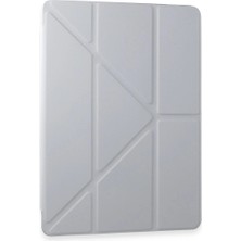 Evolvera Samsung Galaxy Tab A9 Kılıf Kalemlikli Mars Tablet Kılıfı - Gri