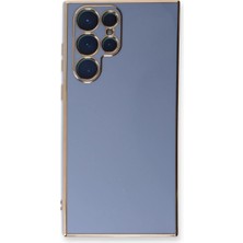 Evolvera Samsung Galaxy S22 Ultra Kılıf Volet Silikon - Mavi