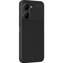 Evolvera Vivo Y18 Kılıf Auto Focus Karbon Kapak - Siyah