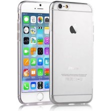 Cekuonline 6 6s ile Uyumlu Kılıf Kapak 0.2 mm Şeffaf Silikon + Temperli Kırılmaz Cam Ekran Koruyucu