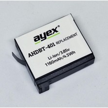 AHDBT-401 Batarya,, Hero4 Kamera Ile Uyumlu