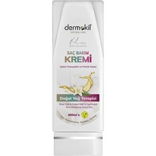 Dermokil Vegan Ipeksi Yumuşaklık ve Parlak Saçlar Için Saç Kremi 400 ml