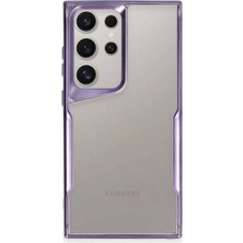 Evolvera Samsung Galaxy S23 Ultra Kılıf Boyi Silikon Kapak - Derin Mor