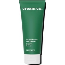 Cream Co. Sivilce & Akne & Siyah Nokta Karşıtı Yüz Temizleme Jeli, Niacinamide Çay Ağacı YAĞI,100 ml