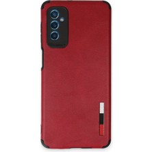 Evolvera Samsung Galaxy M52 5g Kılıf Loop Deri Silikon - Kırmızı