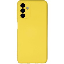 Evolvera Samsung Galaxy A04S Kılıf Nano Içi Kadife Silikon - Sarı