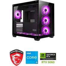 MSI Gaming Pc Ddr5 / 8 GB RTX-5060 / 14.nesil İ5-14400F / 16 GB Ddr5 Ram / 1 Tb M.2 SSD / WİN11 Pro
