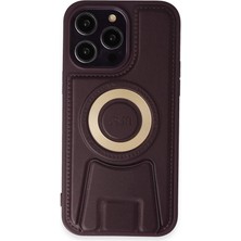 Evolvera Iphone 14 Pro Kılıf Merkür Magneticsafe Standlı Kapak - Derin Mor