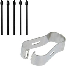 S-Pen Yedek Kalem Uçları, Galaxy Tab S6, Tab S6 Lite ve Tab S7 ile Uyumlu, Siyah, 5 Adet