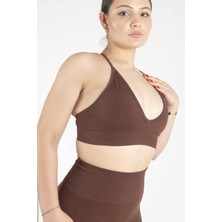 NTB Nature The Brand Ntb Ip Askılı V Yaka Sporcu Sütyeni, Fitness, Yoga, Pilates, Koşu, Antrenman