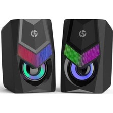 Hp DHE-6000 2.0 Rgb Gaming Multimedya Speaker Hoparlör, Siyah