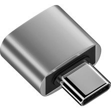 Type-C To USB Adaptör – USB 3.0 Otg Type-C Erkek To USB A Dişi, Macbook, Galaxy, Tablet ve Laptoplar ile Uyumludur, Hızlı Veri Transferi ve Taşınabilir Tasarım, Ha-05, Evınto