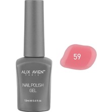Alıx Avıen Koyu Pembe Kalıcı Oje 59-Yoğun Renk Veren Jel Oje 12 Ml-Nail Uv Gel Polish 59