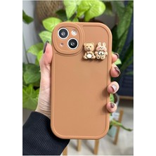 Go Aksesuar 13 ve 14 ile Uyumlu Ayıcık Tasarımlı Oyuncaklı Kılıf