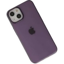 15 Pro Ile Uyumlu Transparan Silikon Kılıf Tam Koruma Glassdefender Arka Kapak Mor Renk