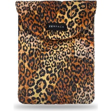 Jessy Puffer Leopar Laptop, Su Itici, Koruyucu Pedli Bilgisayar Çantası,13’’/14’’, Macbook,tablet,ipad,laptop Kılıfı, Leopar Desenli