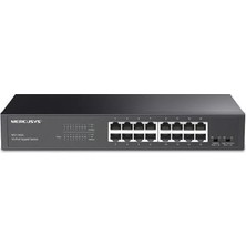 MS116GS; 16-Port Gigabit Portlu, Metal Kasalı, Qos Özellikli, Kurulum Gerektirmeyen Tak ve Çalıştır Özellikli Switch