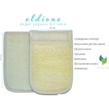 Eldione Doğal Kabak Lifli Kese Banyo Eldiveni–çift Taraflı Vucüt Kesesi Peeling ELDIVEN,15X23 Cm,exfoliating Rovin Kumaş, Cilt Temizleyici Yenileyici Canlandırıcı Etki, Selülit Karşıtı,hücre Yenileme