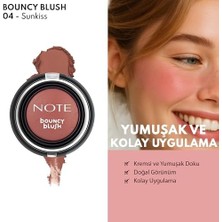 Note Bouncy Blush 04 Sunkiss Yumuşak Kremsi Allık