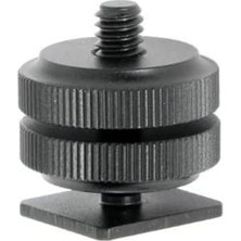 2286 Hot Shoe Aksesuar Bağlantı Adaptörü, Koyu Gri