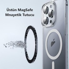 16 Pro Max Için Magsafe ile Uyumlu Kılıf Şeffaf Darbelere Dayanıklı Sararma Karşıtı Yüksek Lens Çevresi Güçlü Manyetik Tutuş 16 Pro Max Için Magsafe ile Uyumlu Kılıf