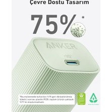 511, Usb-C 30W, Activeshield 2.0 ile Geliştirilmiş Koruma, Şarj Cihazı, Yeşil