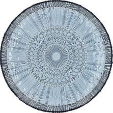 Bıtz Kusintha Servis Tabağı Yuvarlak Mavi 3 cm - Çap:30 cm