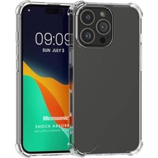 16 Pro Max Kılıf Absorbing Şeffaf [ 16 Pro Max ile Uyumlu Kılıf - Şeffaf]