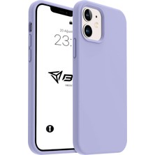 Kılıf Ince Sıvı Silikon 3 Katmanlı Tam Kaplamalı Yumuşak Jel Kauçuk Kılıf Kapak (Koyu Lila, 11)