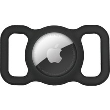 Airtag Kılıf, Evcil Hayvan Için Silikon Boyun Tasma Aparatı Siyah [airtag ile Uyumlu Kılıf - Siyah]