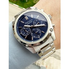 Ferrucci Kadranı Lacivert Spor Kasa Detaylı Fonksiyonlu Erkek Kol Saati