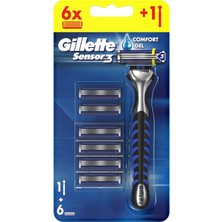 Gillette Sensor3 Tıraş Makinesi Plus 6 Bıçak