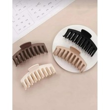 Okavango Mandal Toka Kadın Siyah Kahve Kadın Çocuk Mandal Toka, Lastik Toka Seti, Toka Organizer, Toka, Kız Çocuk Toka, Kadife Toka (11CM) 4'lü Set