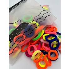 Missim Bijuteri Cüzdanlı, Küçük Boy Lastik Toka (Rengarenk)