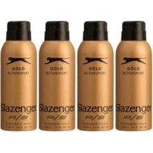 Slazenger Active Sport Gold Deo 150 ml - Erkek Deodorantı x 4 Adet P04705