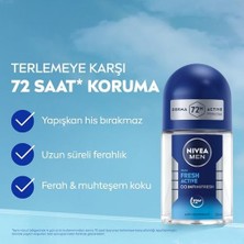 Nivea Men Erkek Sprey Deodorant Deep Beat 150ML ve Mini Roll-On Fresh Active 25ML Set, Ter Karşıtı Koruma
