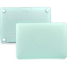 MacBook Air M1 Kılıf 13 Inç ile Uyumlu, Mat Sert Kılıf Flu Görünüm A2337 A2179 A1932, Çizilmeye ve Darbelere Dayanıklı Koruma Kapak Açık Yeşil