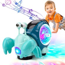 Brother Toys Işıklı ve Müzikli Emeklemeye Yardımcı Yengeç Turbo Benzeri Salyangoz